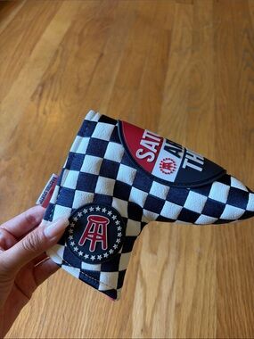 Checkered Putter Headcover in Black & White